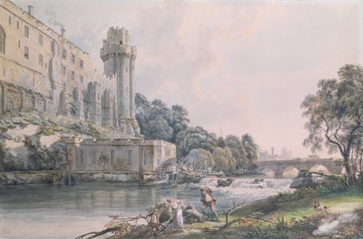 Torre de César y parte del Castillo de Warwick de Paul Sandby